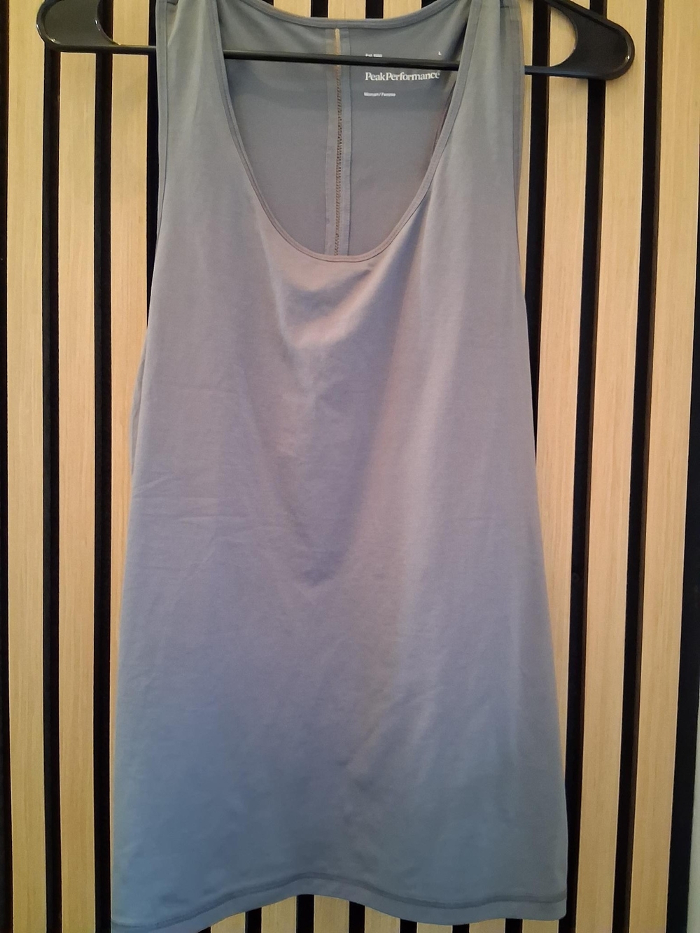 Peak Performance Grey Scoop Neck Tank Top